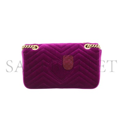 GUCCI GG MARMONT VELVET SMALL SHOULDER BAG 443497 (26*15*7cm) GUCCI GG MARMONT VELVET SMALL SHOULDER BAG 443497 (26*15*7cm)